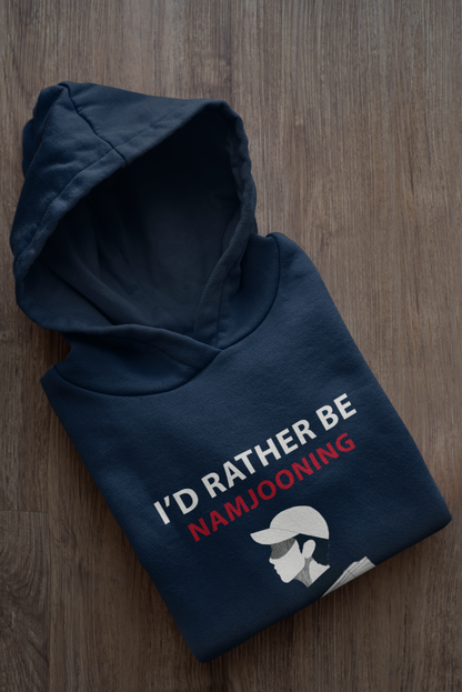 I'd rather be Namjooning: BTS - WINTER HOODIES NAVY BLUE