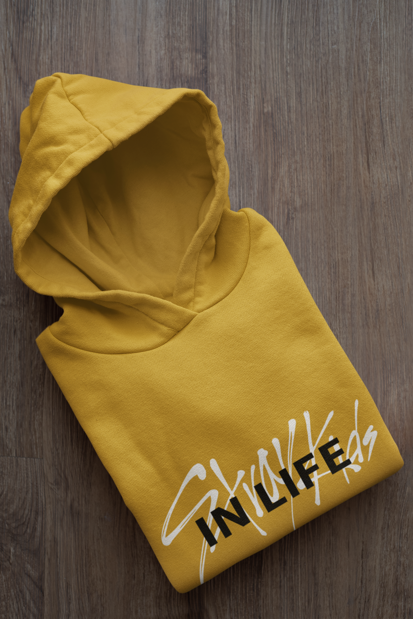 In Life: StrayKids - Winter Hoodies MUSTARD YELLOW