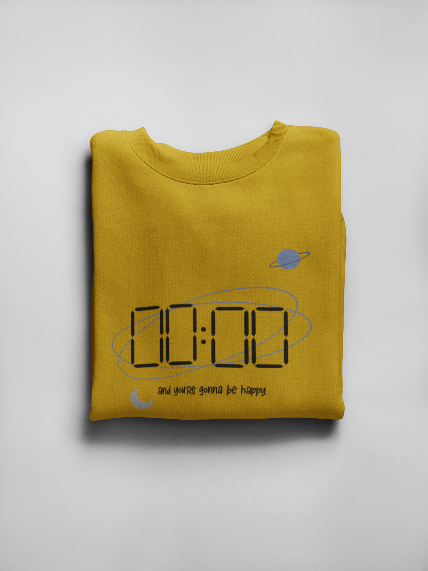 Zero O' Clock Unisex Winter Sweatshirts MUSTARD