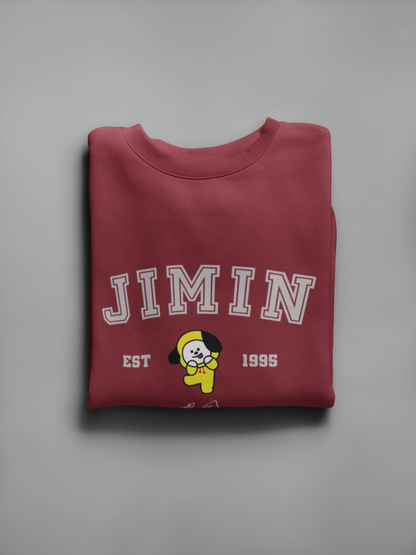 Jimin- Chimmy: Unisex Winter Sweatshirts CORAL RED