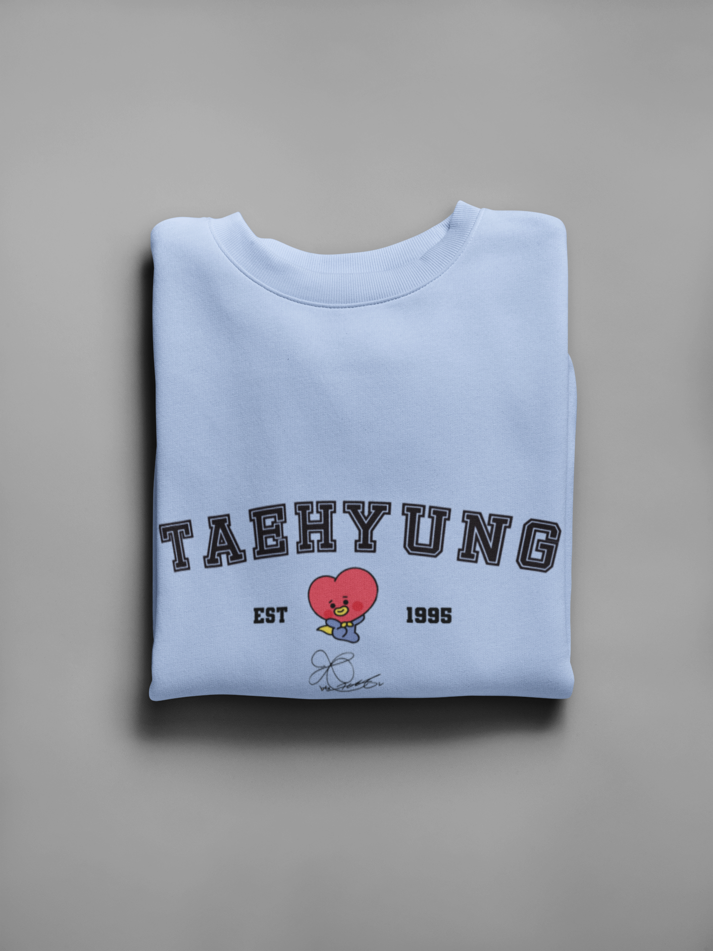 Taehyung- TATA: Unisex Winter Sweatshirts SNOW BLUE