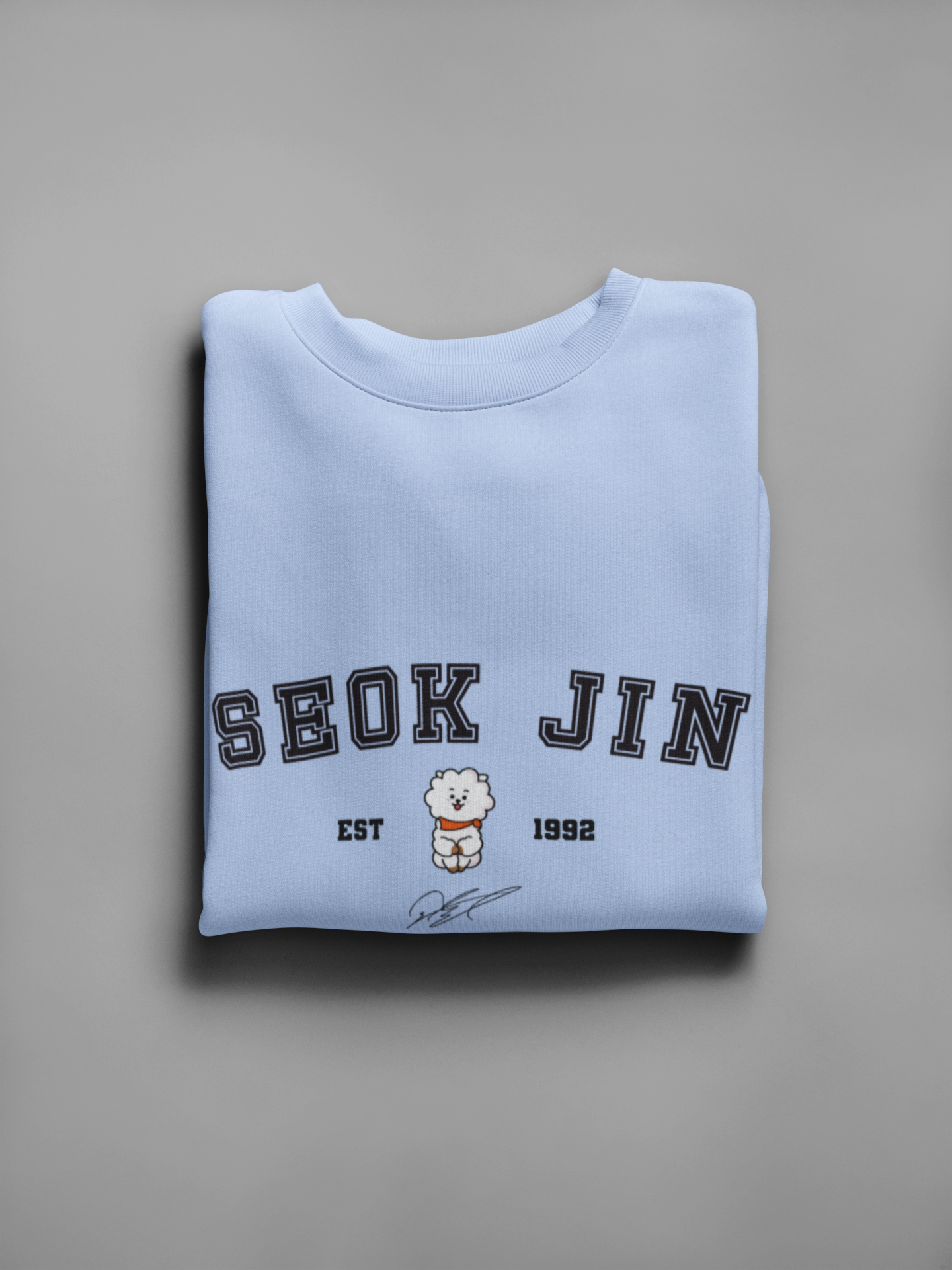 Seok Jin- RJ Unisex Winter Sweatshirts SNOW BLUE