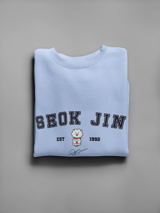 Seok Jin- RJ Unisex Winter Sweatshirts SNOW BLUE