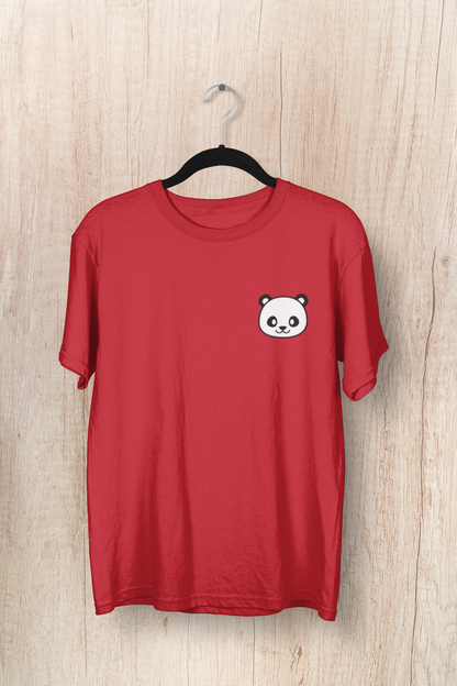 Cute Panda Regular Fit T-shirts