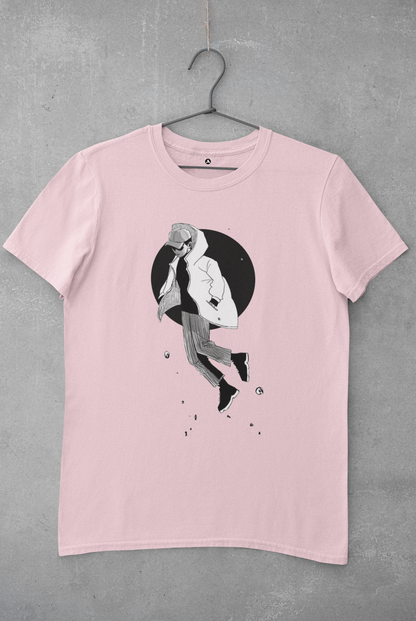RM MONO FOREVER RAIN : BTS - HALF-SLEEVE T-SHIRTS BABY PINK