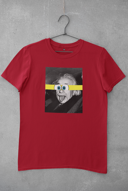 Einstein Sticks SpongeBob - Half Sleeve T-Shirts RED