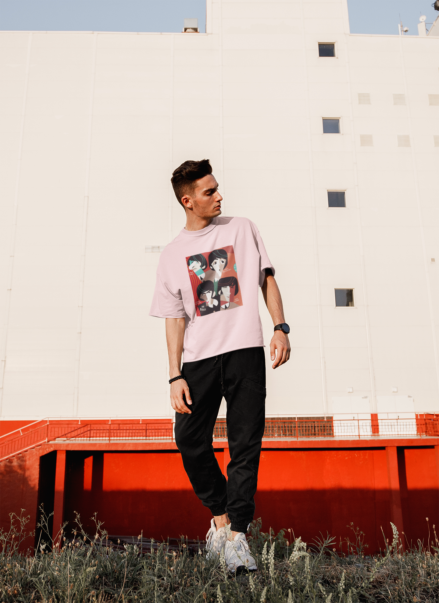 The Beatles Unisex Oversized T-Shirts