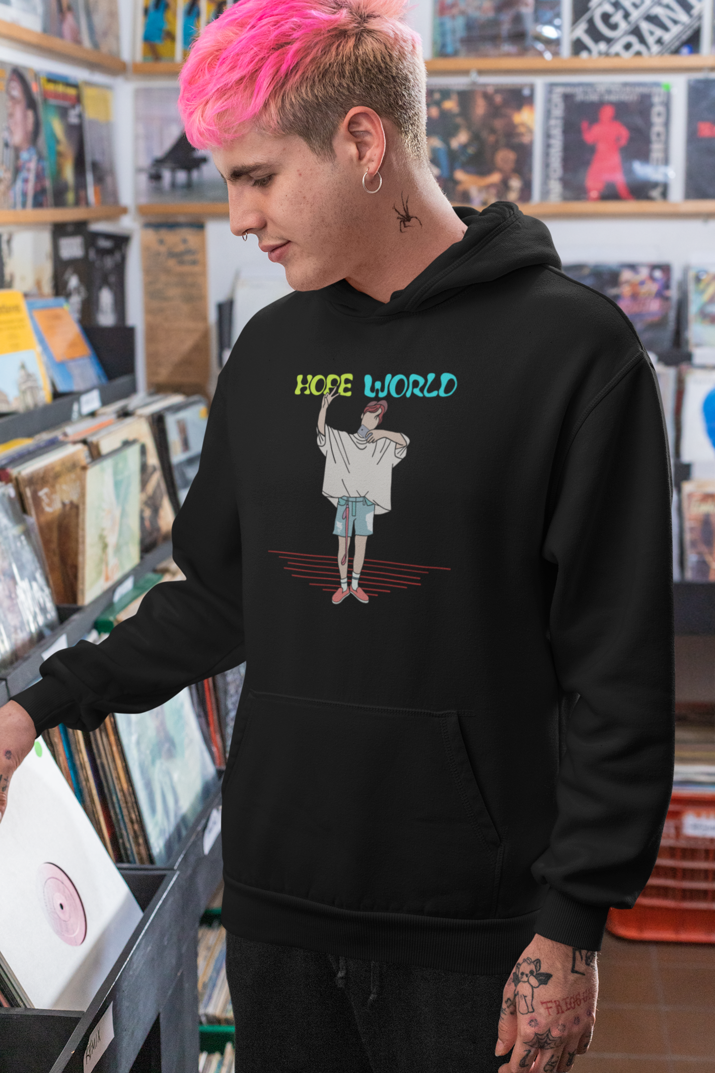 HOPE WORLD : BTS- WINTER HOODIES BLACK