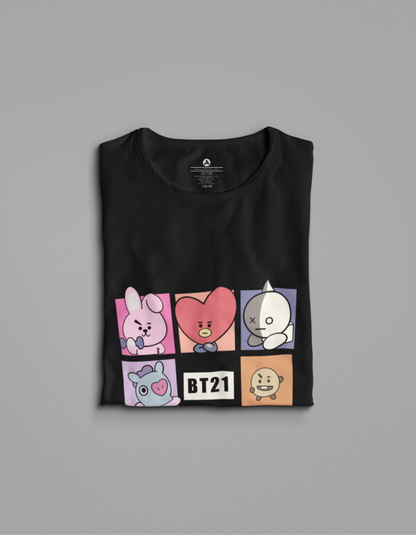 Chibi BT21 Squad Regular Fit T-Shirt