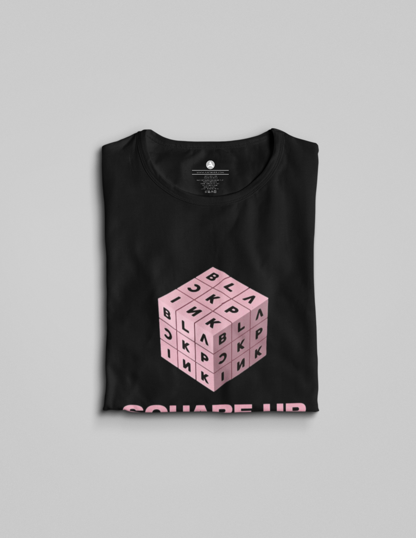 Square Up: Blackpink Unisex Regular Fit T-Shirts BLACK