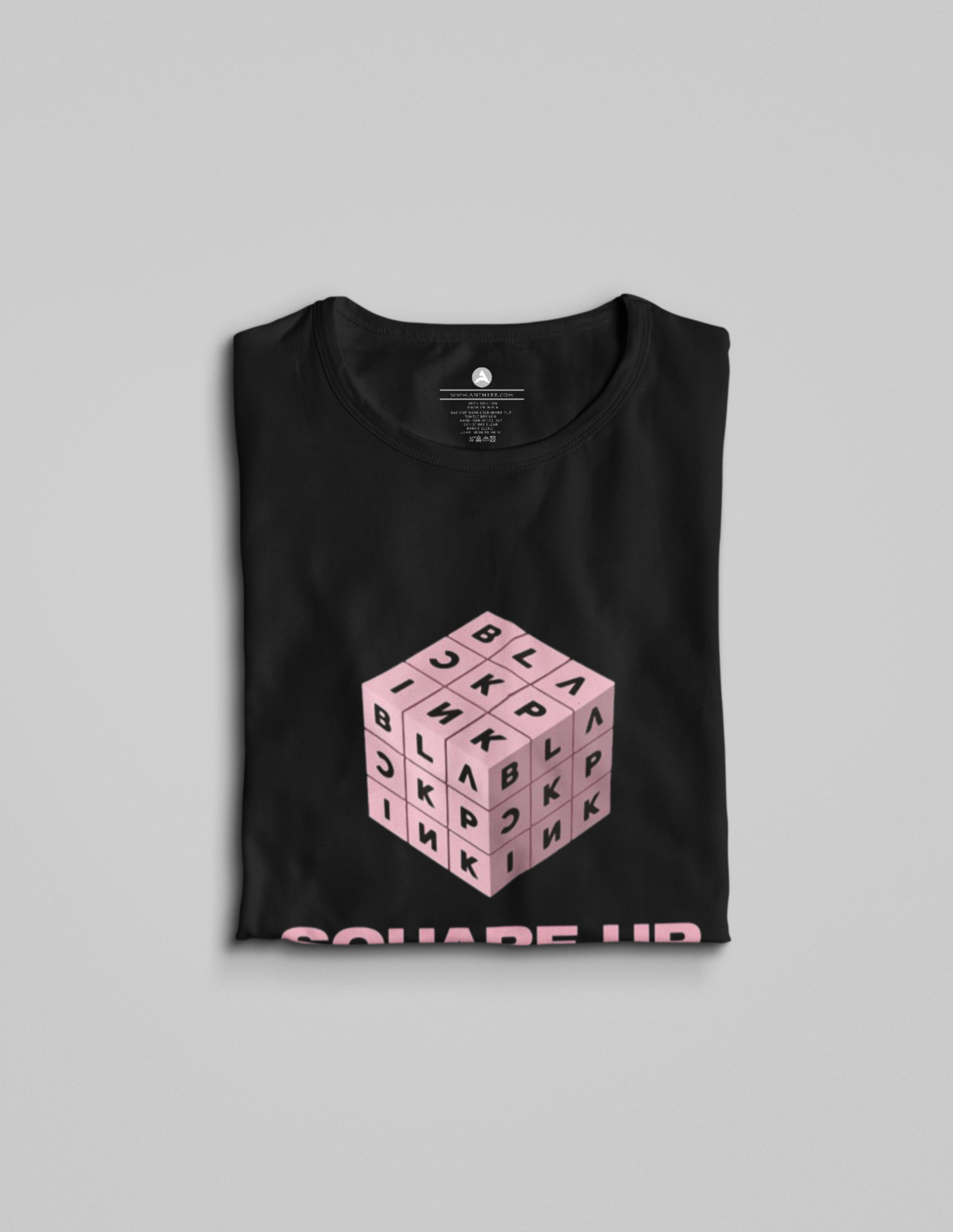 Square Up: Blackpink Unisex Regular Fit T-Shirts BLACK