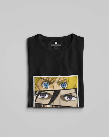 Levi's Eyes- Attack on Titan: Anime- Oversized T-Shirts BLACK
