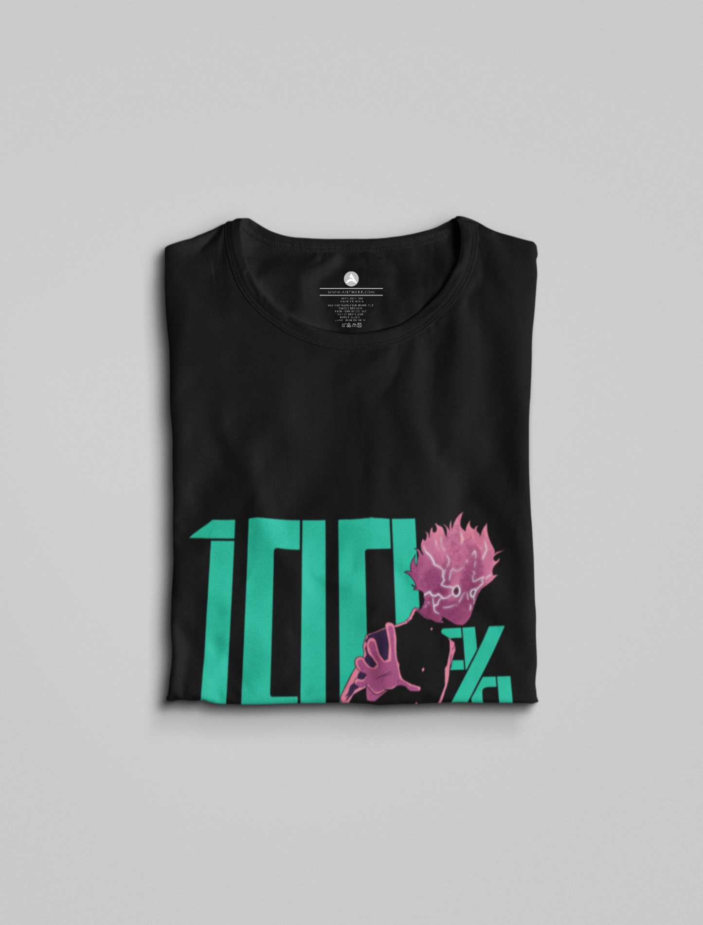 Mob Psycho 100 Unisex Oversized T-Shirts BLACK Cotton 240 GSM
