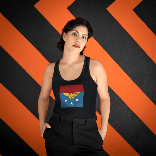 WONDER WOMAN GOLDEN ARMOR : Tank Tops BLACK