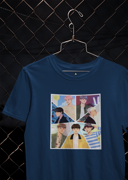 BTS Buddies : BTS - HALF-SLEEVE T-SHIRTS