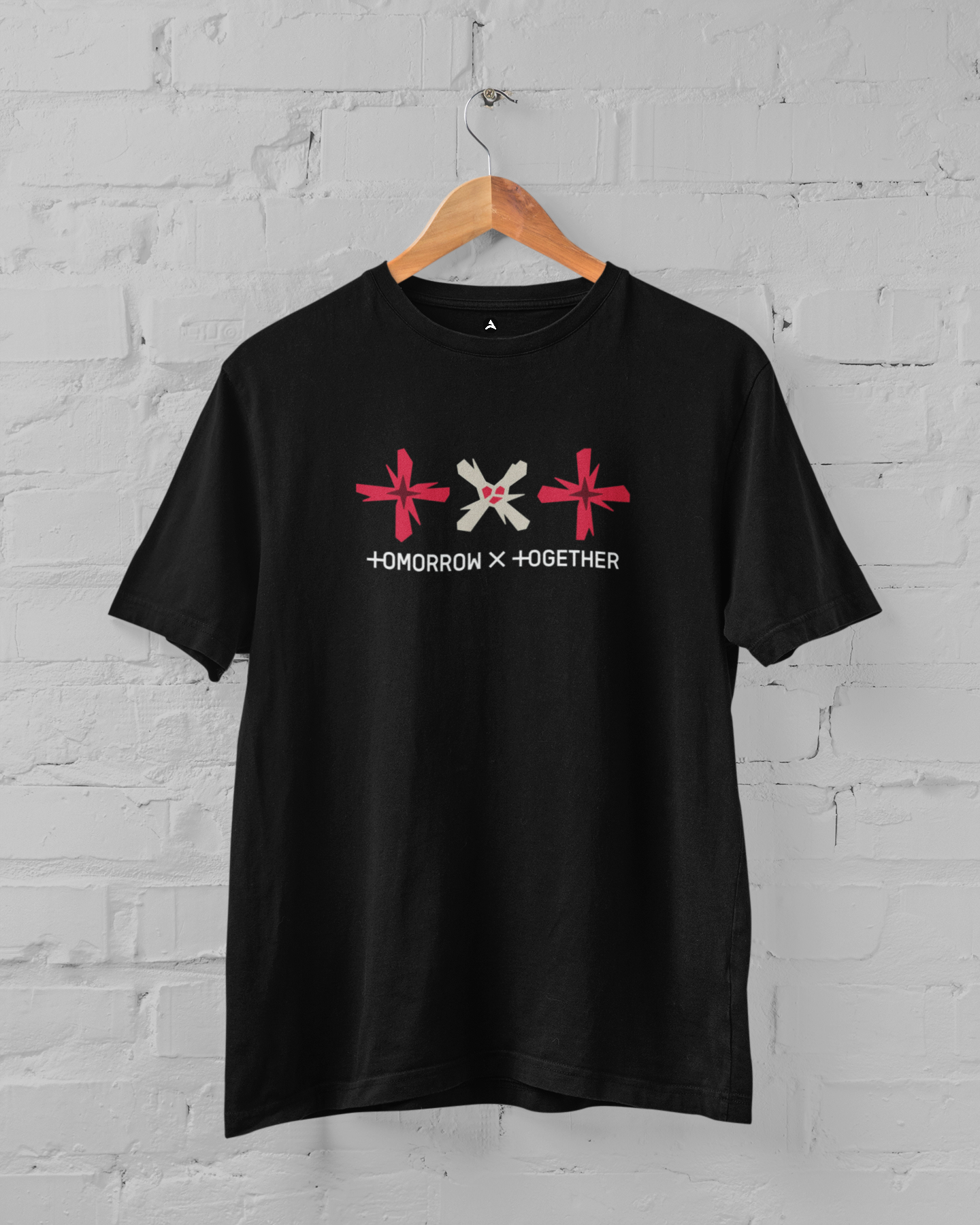 TXT Logo: Tomorrow X Together- Regular fit Unisex T-Shirts BLACK
