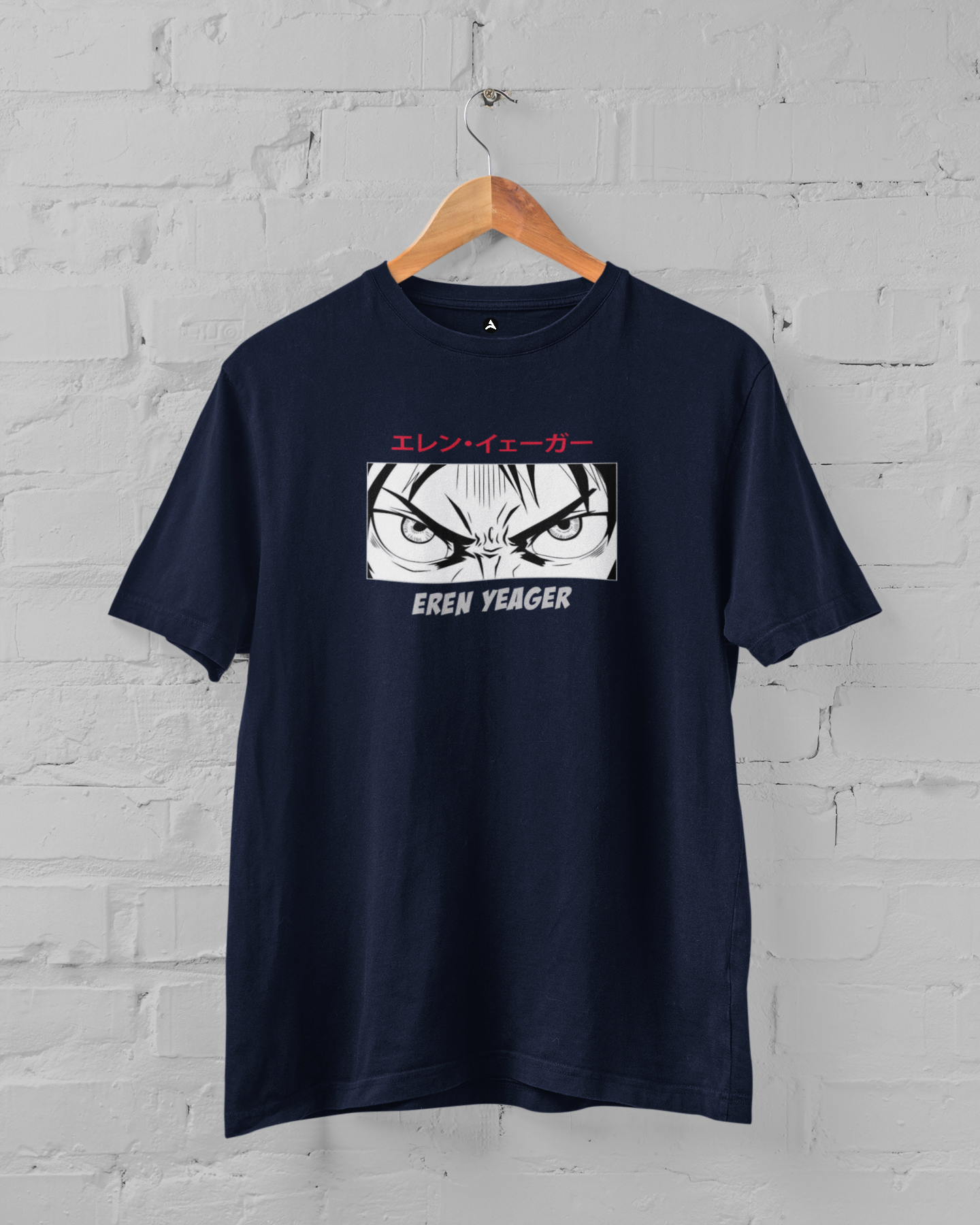 Eren's Eyes- Attack on Titan: Unisex Oversized T-Shirts NAVY BLUE Cotton 240 GSM
