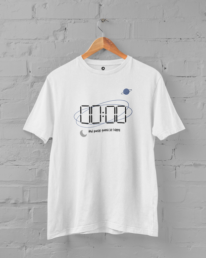 Zero O' Clock-Unisex Regular Fit T-Shirts WHITE