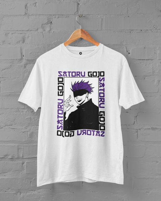 Gojo Satoru-Jujutsu Kaisen Unisex Oversized T-Shirts WHITE