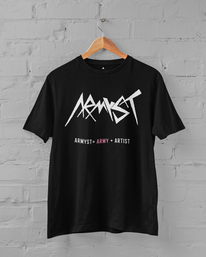 Armyst : BTS - HALF-SLEEVE T-SHIRTS BLACK
