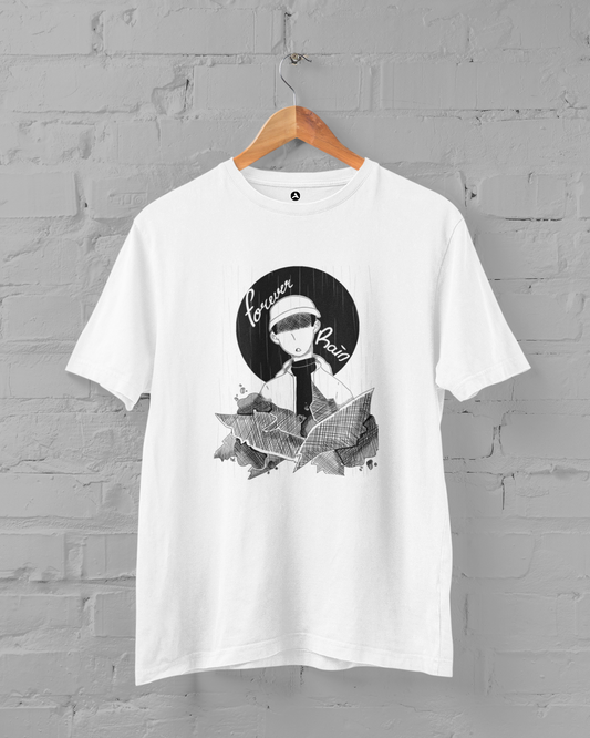 FOREVER RAIN- RM Unisex Regular Fit T-Shirt WHITE