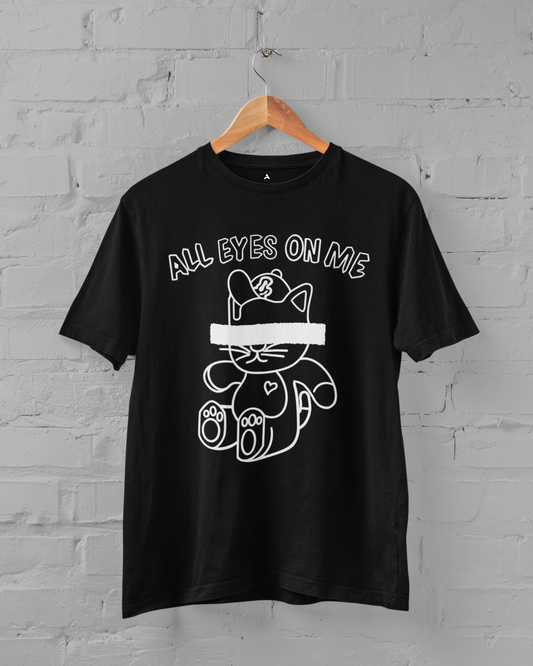 All Eyes On Me Regular Fit T-Shirts BLACK