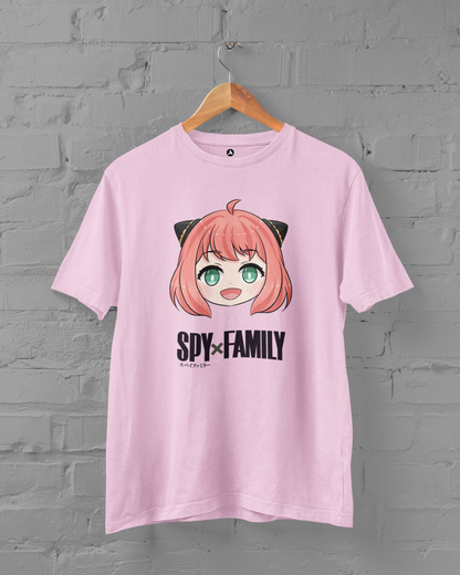 Anya: SpyxFamily Unisex Oversized T-shirts BABY PINK