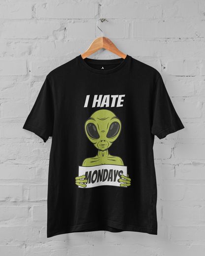 I Hate Mondays: ALIEN & SPACE- Regular Fit Half-Sleeve T-Shirts