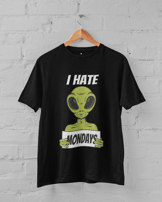 I Hate Mondays: ALIEN & SPACE- Regular Fit Half-Sleeve T-Shirts