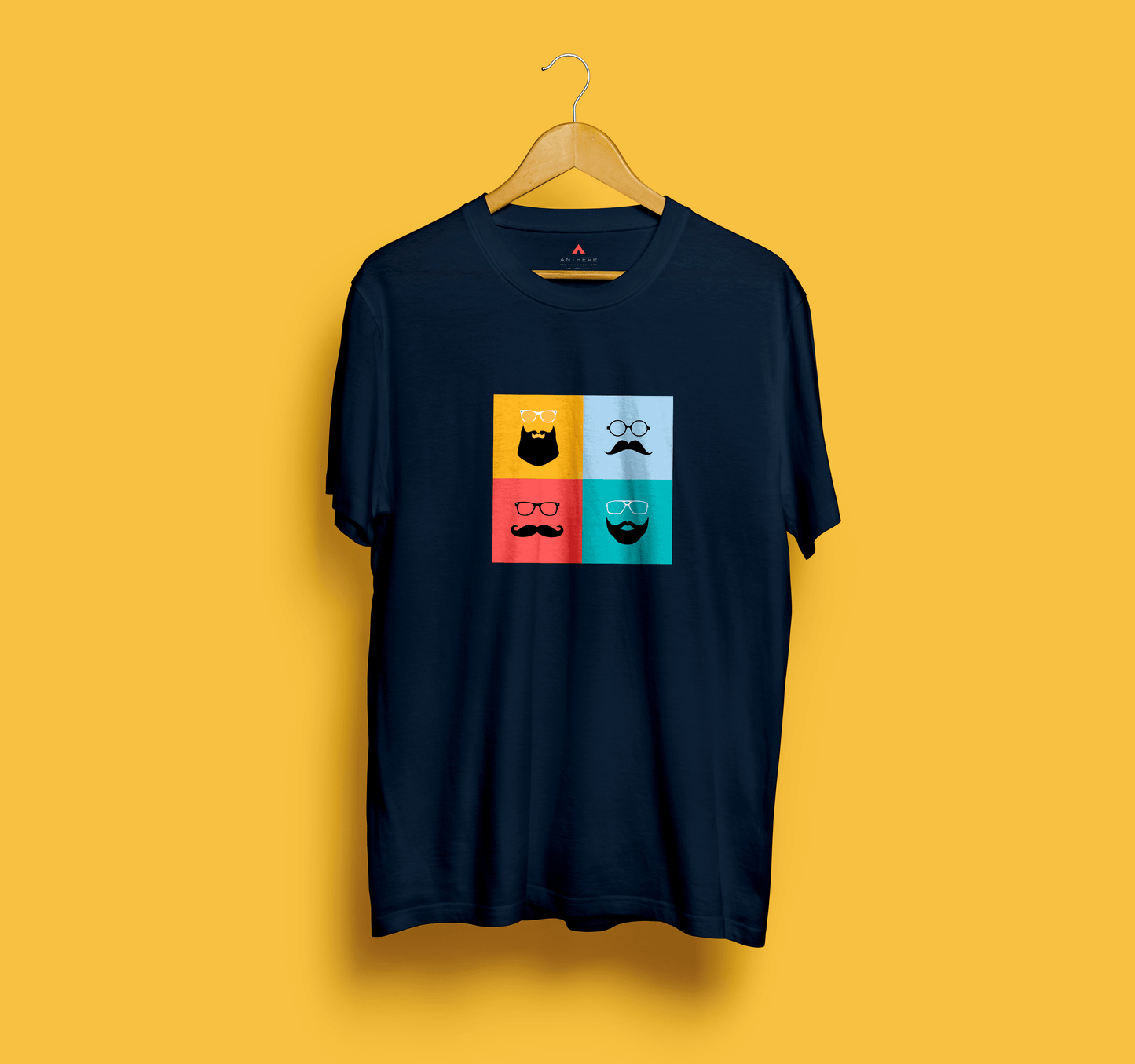 " SHADES OF BEARD " HALF-SLEEVE T-SHIRT'S