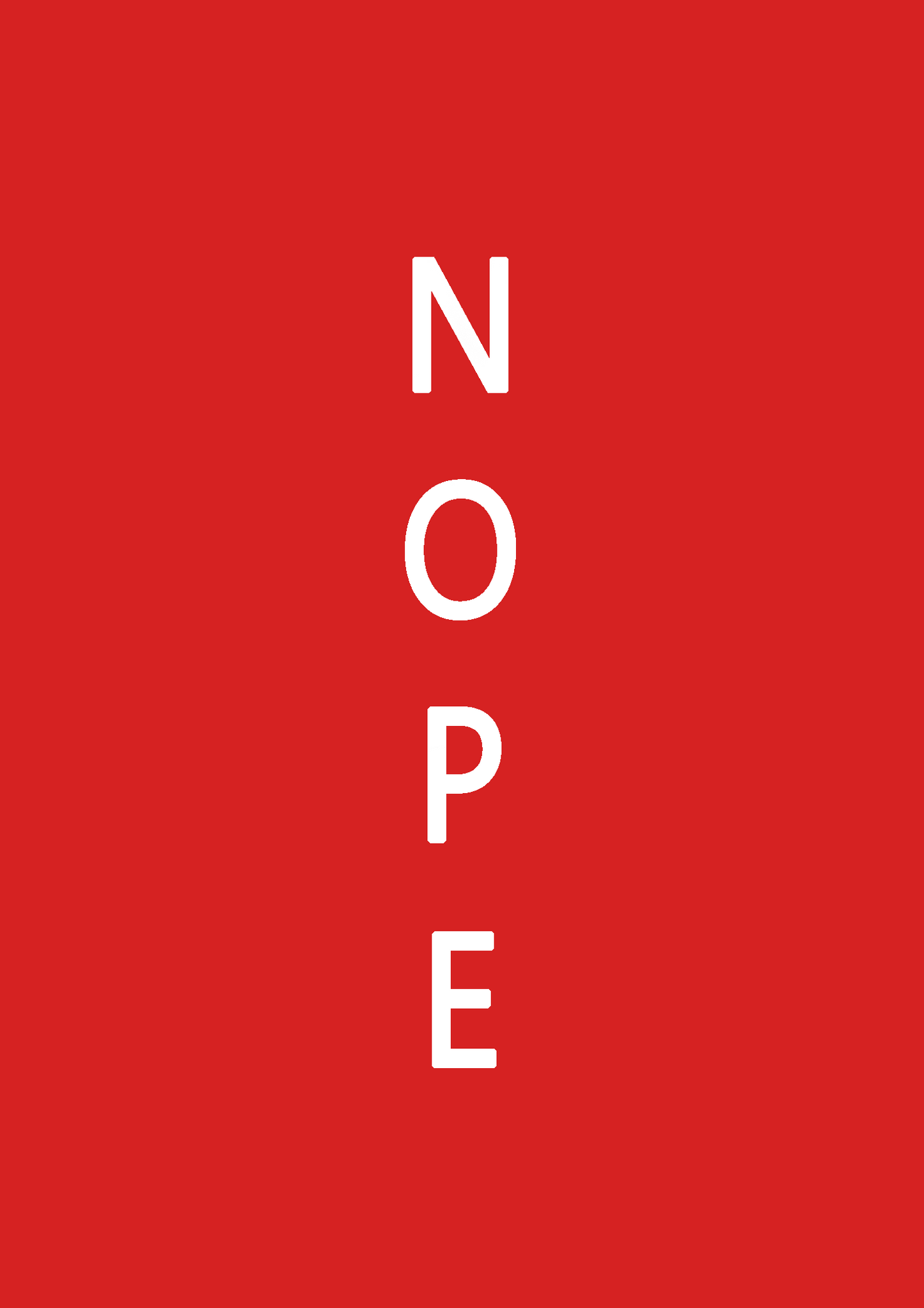 Nope Regular Fit Unisex T-Shirt
