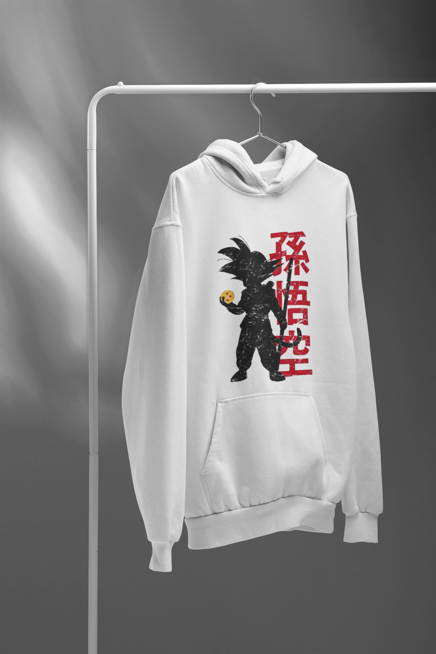 Get All Seven- Goku- Anime: Unisex Winter Hoodies WHITE