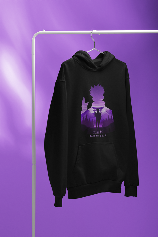 Satoru Gojo-Jujutsu Kaisen- Anime - Unisex Winter Hoodies BLACK