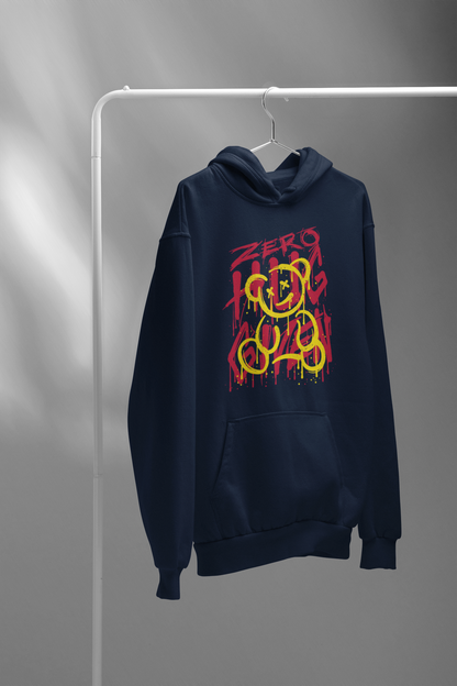 Zero Hug Given Unisex Winter Hoodies NAVY BLUE