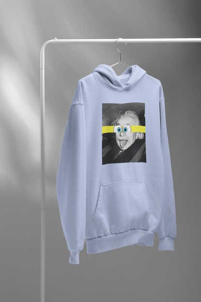 Einstein Sticks Sponge Bob Unisex Winter Hoodies SNOW BLUE
