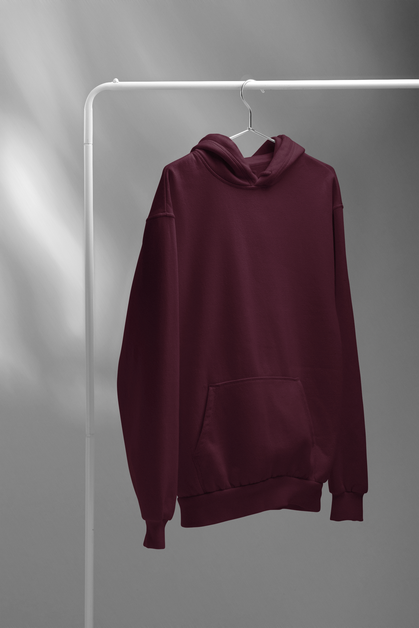 Basic Maroon Unisex Winter Hoodies