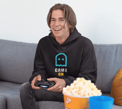 "GAME ON " - WINTER HOODIES BLACK