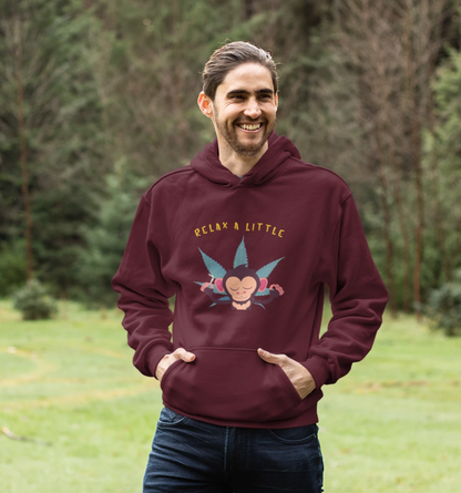 "RELAX A LITTLE" - WINTER HOODIES MAROON