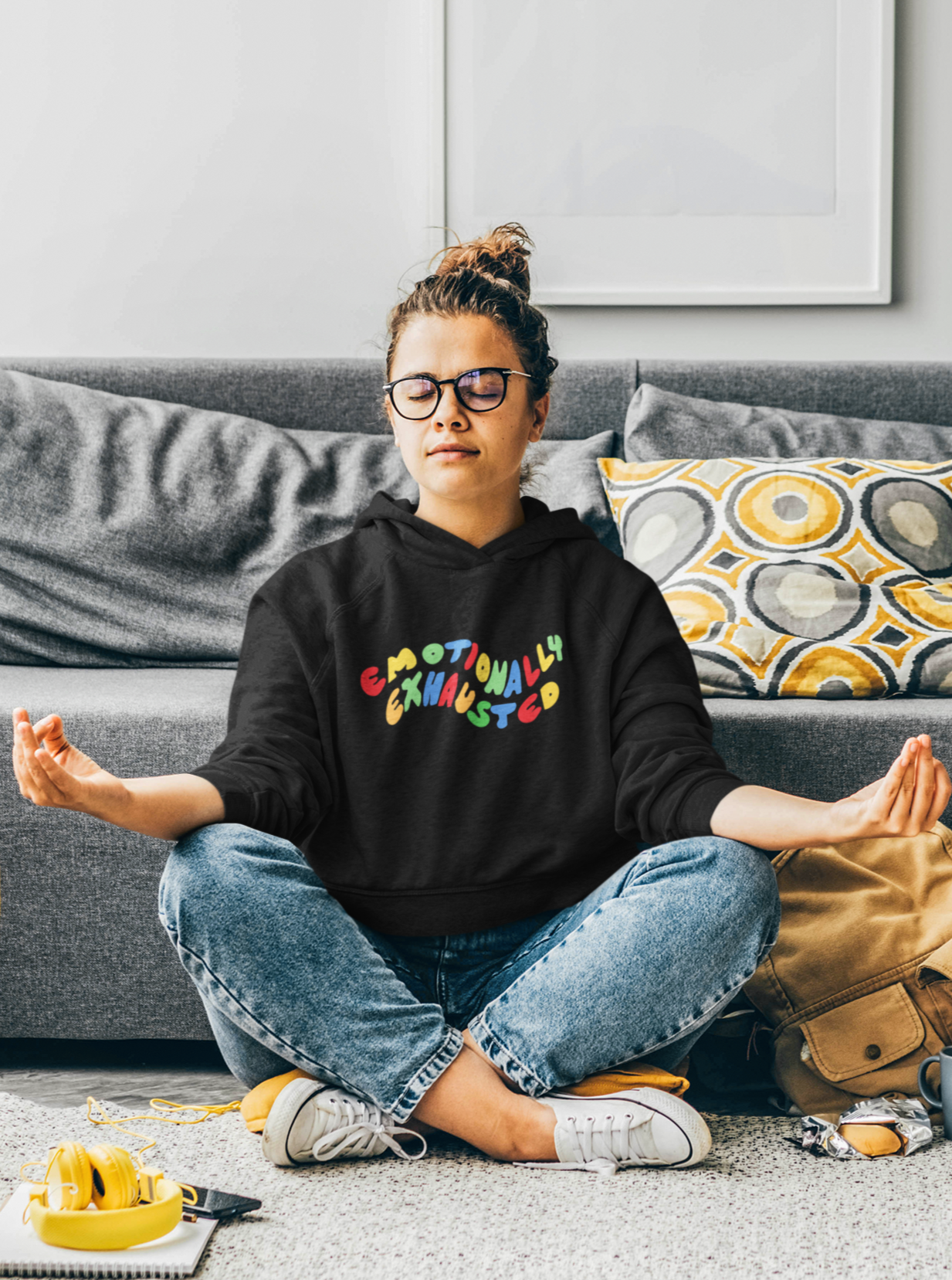 Emotionally Exhausted Unisex Winter Hoodies