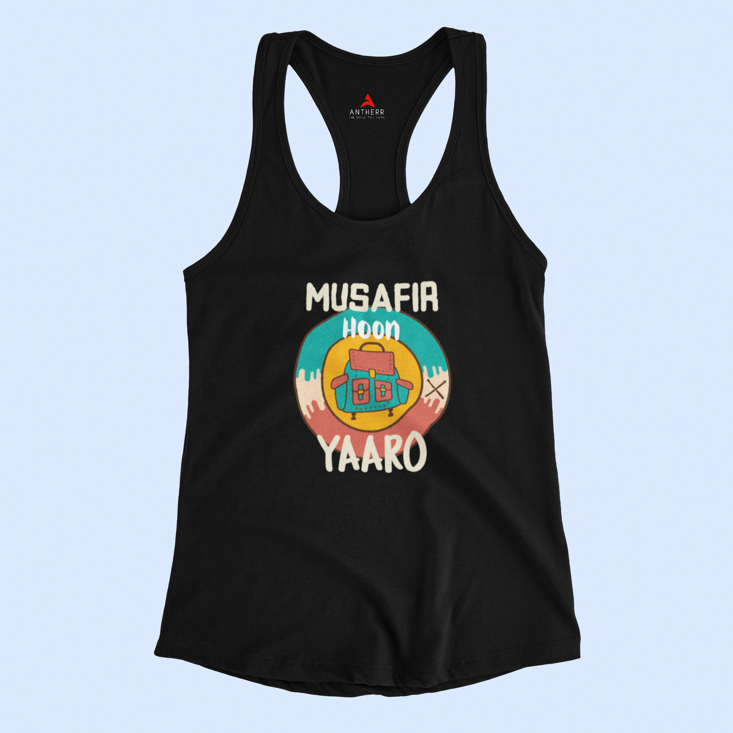 "MUSAFIR HOON YAARO" - Tank Top's BLACK