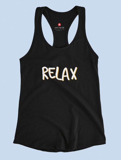 RELAX : Tank Tops BLACK