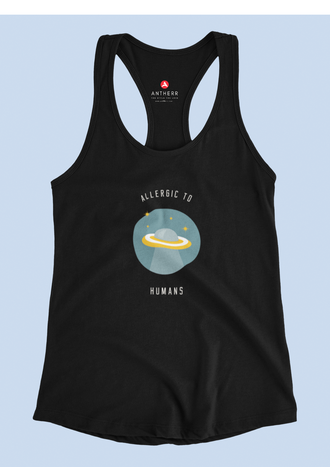 "ALLERGIC TO HUMANS" - Tank Tops