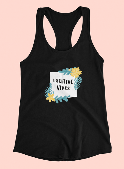 "POSITIVE VIBES" - Tank Tops BLACK