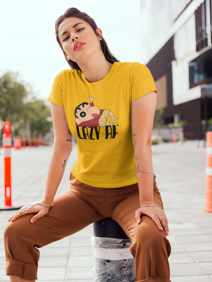 LAZY AF : SHINCHAN - HALF-SLEEVE T-SHIRTS