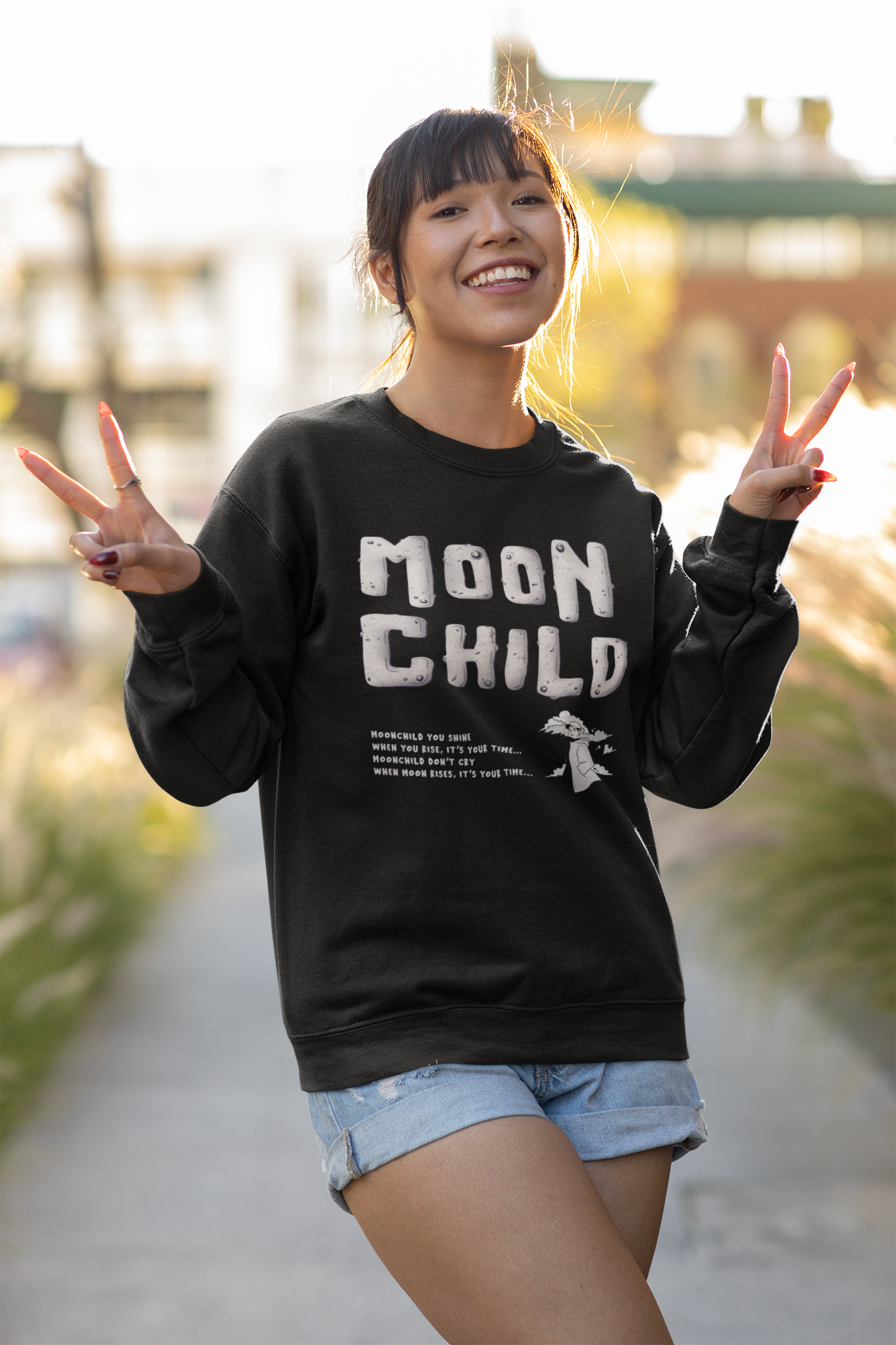 Moon Child Unisex Winter Sweatshirts