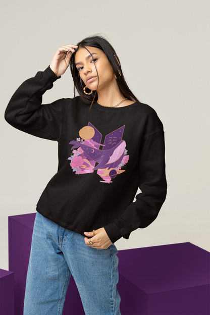 We are not seven with you Unisex Winter Sweatshirts BLACK