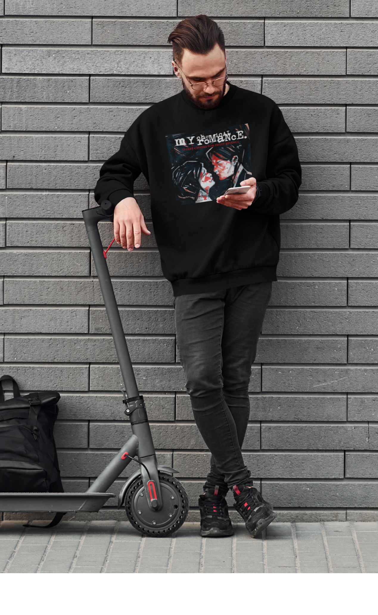 My Chemical Romance Unisex Winter Sweatshirts BLACK