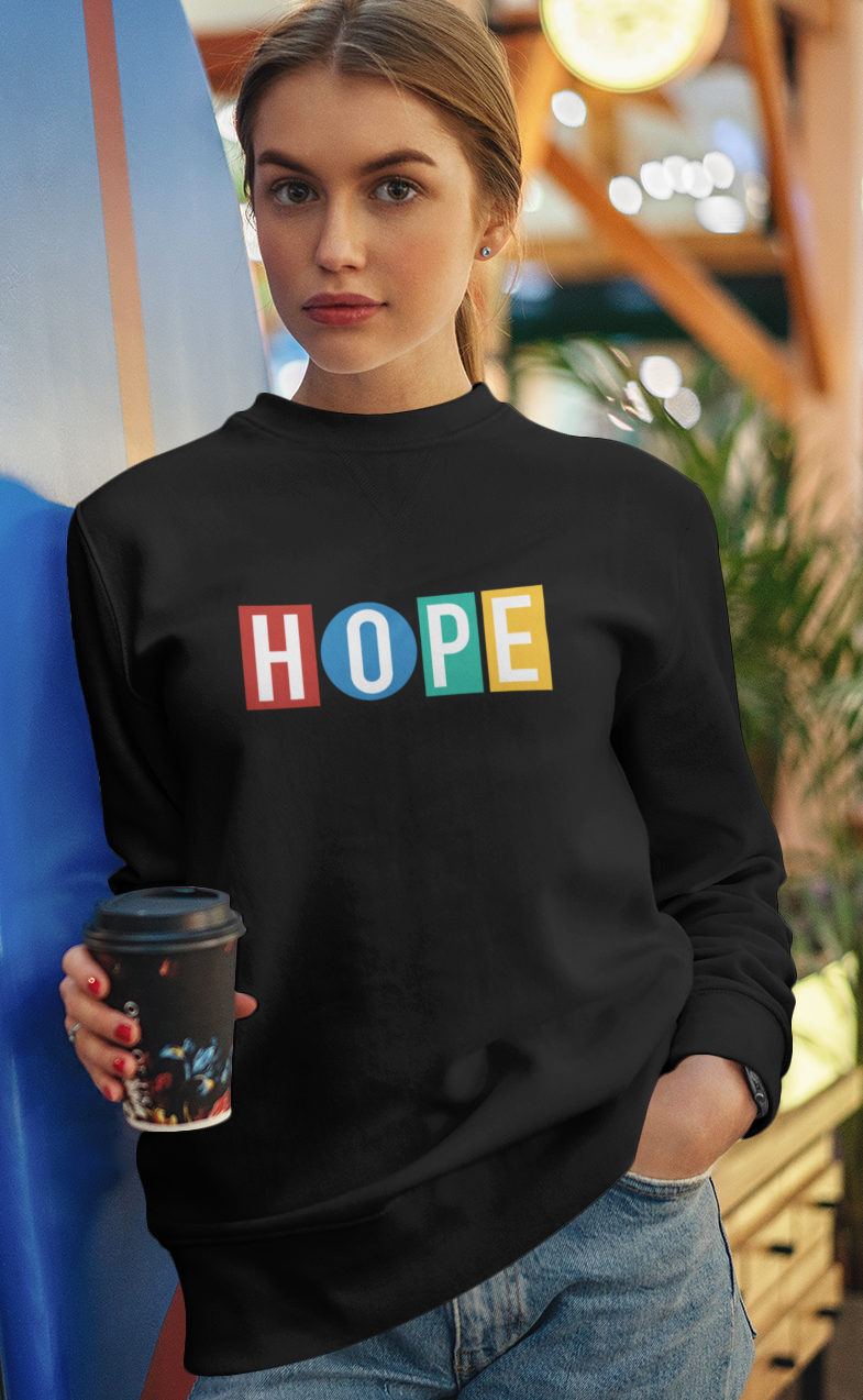 HOPE: J HOPE Unisex Winter Sweatshirts BLACK