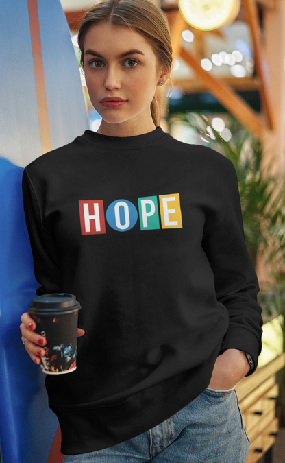 HOPE: J HOPE Unisex Winter Sweatshirts BLACK