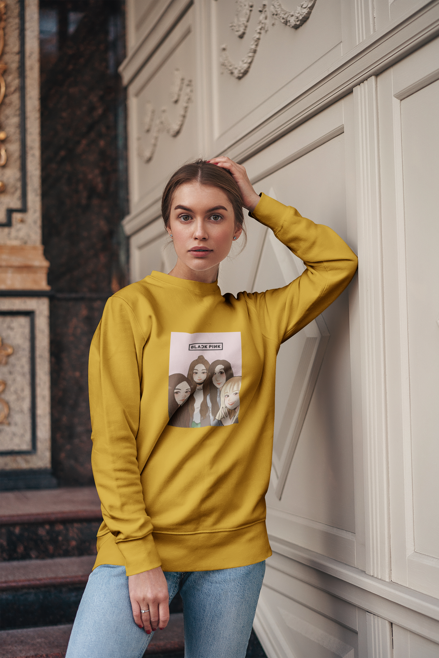 Blackpink Squad - Winter Sweatshirts MUSTARD YELLOW